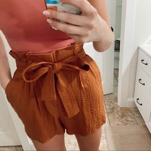 Never worn paper bag shorts